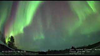 032 20241031 Northern Light Live Levi Finland [upl. by Quin]