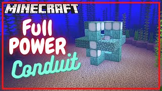 Make a Full Power Conduit in Minecraft  Tutorial [upl. by Iolanthe825]