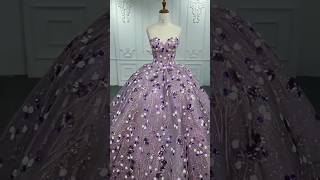 Glitter Tulle Purple Quinceanera Dresses 2024  shorts viral [upl. by Brand]