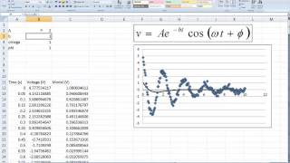 Nonlinear Model Fitting using Excel [upl. by Mose]