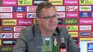 ÖFBTeamchef Ralf Rangnick  die Pressekonferenz nach dem 21 Testspielsieg gegen Serbien [upl. by Thomas673]