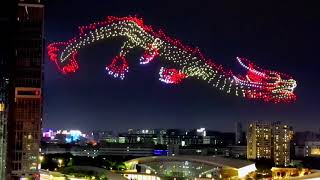 Dragon Boat Show with 1500 drones in Shenzhen China drone light show [upl. by Hamil]