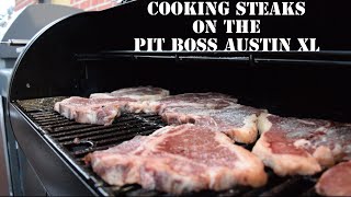 Cooking Steaks on the Pit Boss Austin XL [upl. by Thomson675]