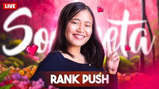 NEW CS SEASON  Rank Push💕 Free Fire Live with Sooneeta💖Mobile FF Queen is HERE🔥Free Fire Live ff [upl. by Drucilla]