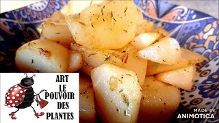 Cuisine Recette facile et rapide Navets au thym et au miel navets du jardin [upl. by Nylodnewg954]