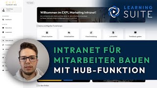 So baust du ein Intranet für deine Mitarbeiter HubFunktion in LearningSuite [upl. by Yrrag]