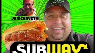 SUBWAY® Meatball Marinara Sandwich Review with JKMCraveTV [upl. by Eanrahc701]