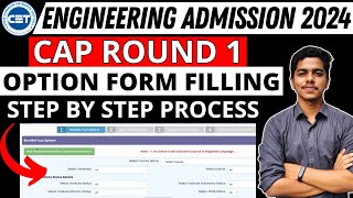 Engineering CAP Round 1 Option Form Filling 2024  How to Fill Engineering Cap Round 1 Option form [upl. by Eenyaj319]