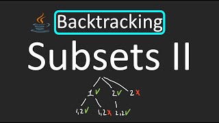 LeetCode  90 Subsets II  Backtracking  Java [upl. by Trstram773]