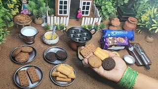 Miniature All Chocolate Biscuit Recipe  Bourbon Biscuit Appam Recipe  Oreo Dosa Recipe [upl. by Selene816]