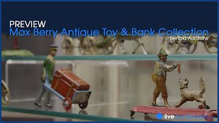 Rare Antique Toys and Banks up for auction at Bertoia [upl. by Acinoj408]