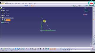 17 Coincidence Constraint CATIA sketcher [upl. by Kcinnay71]