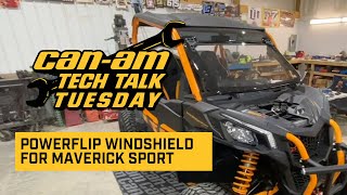 Tech Talk Tuesday  How to install CanAm PowerFlip Windshield [upl. by Elsi]