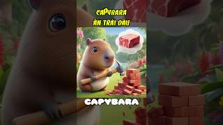 Capybara bị chó pug troll ăn trái dâu capybara cuoicungai reviewphim funny animals [upl. by Yer723]