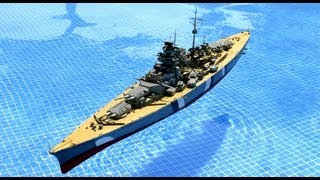 World Premiere RC BISMARCK 1200 Trumpeter model [upl. by Carrie]