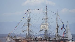 Olimpiadi fiamma in viaggio sul veliero Belem [upl. by Nomead]