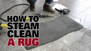 How To Steam Clean A Car Rug  Dupray Steam Cleaners [upl. by Irim]