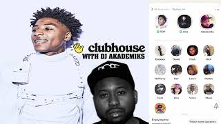 Nba Youngboy on Club House with Dj Akademiks talks Talks Family Relationship and Label Slavery [upl. by Akirdnuhs]