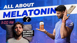 DOES MELATONIN SUPPLEMENT HELP YOU SLEEP ✅ ❌  fitness health bodybuilding [upl. by Adnilrem]