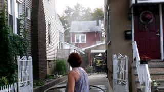 Kearny Fire Department Garage fire Butler Pl 9614 [upl. by Firehs]