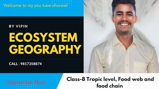 Class8 Tropic level food web and food chain [upl. by Nilyram]