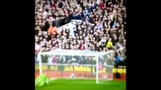 Wayne Rooney half field goal vs West Ham 3222014 [upl. by Cirted]