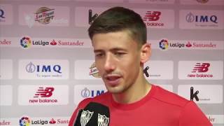 Declaraciones de Clément Lenglet 141017 Sevilla FC [upl. by Tyrone388]