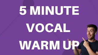 5 Minute Vocal Warm Up With a Straw [upl. by Enitsyrk472]