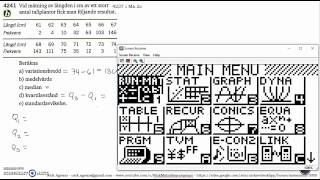 Matematik 5000 Ma 2bc VUXKapitel 4Statistik Läge och spridningsmått Standardavvikelse 4241 [upl. by Eneladgam]