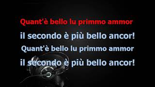 Tony Santagata  Lu Primmo Ammore  base karaoke [upl. by Emelin]