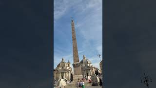 Rome  Piazza del Popolo Flaminio Obelisk 1 [upl. by Ativla]