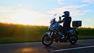 Honda XADV 750 Relaxing Sunset Ride [upl. by Urbanna]