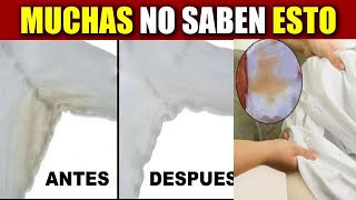 Aprende este truco de Cómo eliminar las Manchas Amarillas de la Ropa Blanca [upl. by Brocky980]