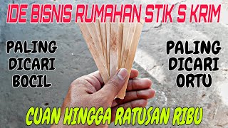 Ide bisnis dari stik es krim untuk kebutuhan anak sekolahan tugas kerajinan tangan harga jual tinggi [upl. by Enomas]