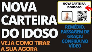 NOVA CARTEIRA DO IDOSO 2023 PARA QUEM TEM MAIS DE 60 ANOS NOVOS BENEFÍCIOS FORAM DIVULGADOS [upl. by Alda]