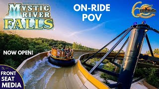 Silver Dollar City Mystic River Falls POV OnRide 4K 2020 New RecordBreaking Water Raft Ride [upl. by Einalam68]