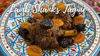 Amazing Lamb Shanks Tagine With Dried Apricots Prunes and Orange Blossom Water [upl. by Ahsyat]