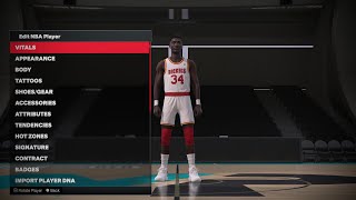 Hakeem Olajuwon Face Creation 2K24 [upl. by Franklin]