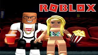 GOING TO THE MOVIES IN ROBLOX [upl. by Namzed]