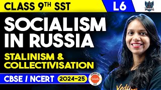 Socialism In Russia Class 9  Stalinism and Collectivisation Class 9  Class 9 History Chapter 2 [upl. by Rahsab]