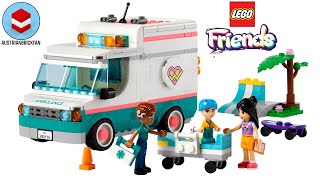 LEGO Friends 42613 Heartlake City Hospital Ambulance Speed Build Review [upl. by Divd]