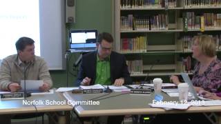 Norfolk School Committee 2122013 [upl. by Arbe]