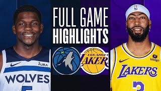 TIMBERWOLVES at LAKERS  FULL GAME HIGHLIGHTS  March 10 2024 [upl. by Marteena]