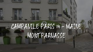 Campanile Paris 14  Maine Montparnasse Review  Paris  France [upl. by Anatniuq]