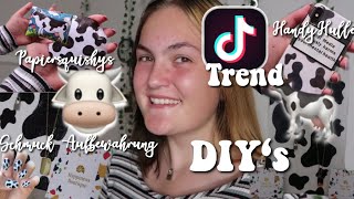 TIKTOK TREND DIY´s gegen LANGEWEILE Schmuck Aufbewahrung Papiersquishys Handyhülle  creatis live [upl. by Braasch217]