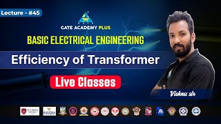 45 Efficiency of Transformer  Basic Electrical Engineering  By Vishnu Sir [upl. by Center188]