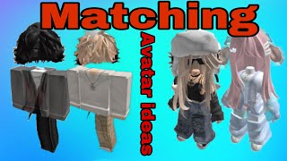 MATCHING AVATAR IDEASboys amp girls roblox avatar ideas [upl. by Han]