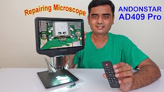 Andonstar AD409 Pro Digital Microscope for mobile phone and electronics repairing [upl. by Enajyram]