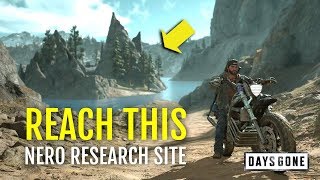 HOW TO REACH NERO RESEARCH SITE ISLAND CRATER LAKE REGION  DAYS GONE [upl. by Pasia498]