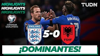 Highlights  Inglaterra 50 Albania  UEFA European Qualifiers 2021  TUDN [upl. by Setsero]